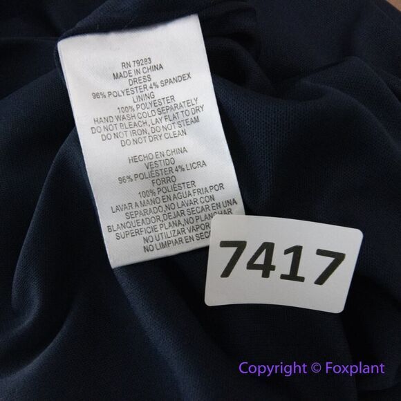 New! Alex Evenings Long Knot Dress with Embellished Short Sleeve,‎ size 14 - Picture 16 of 16